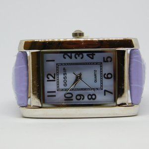 GOSSIP GSP172A Lilac Tone Leather Band Quartz Analog Women's Watch New Battery